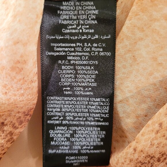 Bebe XXS Silk Snake Print Dress with Gold Trim – Tailored, Never Worn - Picture 9 of 10